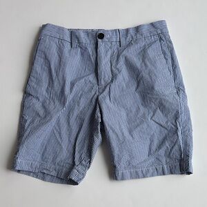 Seersucker shorts Teen boy / mens Banana Republic Aiden Blue Pinstripe sz 28